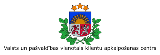 Valsts vienotais klientu un apkalpošanas centra logo