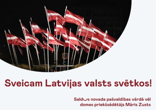 Sveicam Latvijas Valsts Svētkos